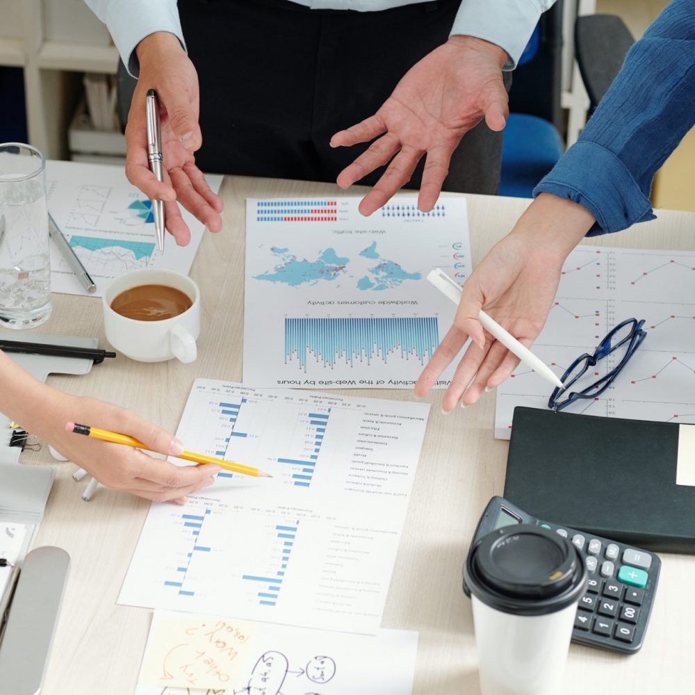 Workstation showing attention to detail in document tasks.